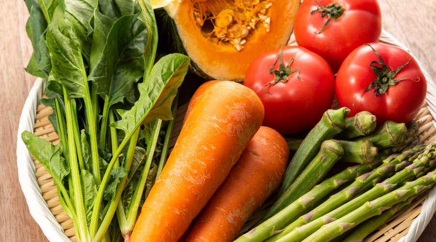 オフィスで野菜のメニュー