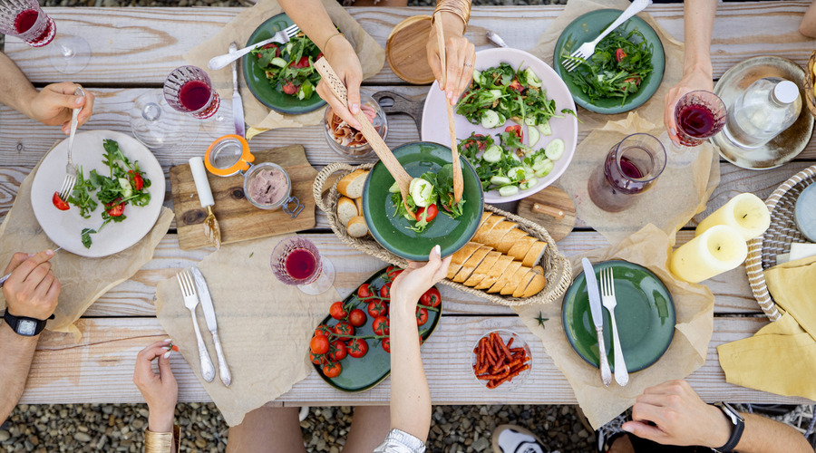 オフィスで野菜